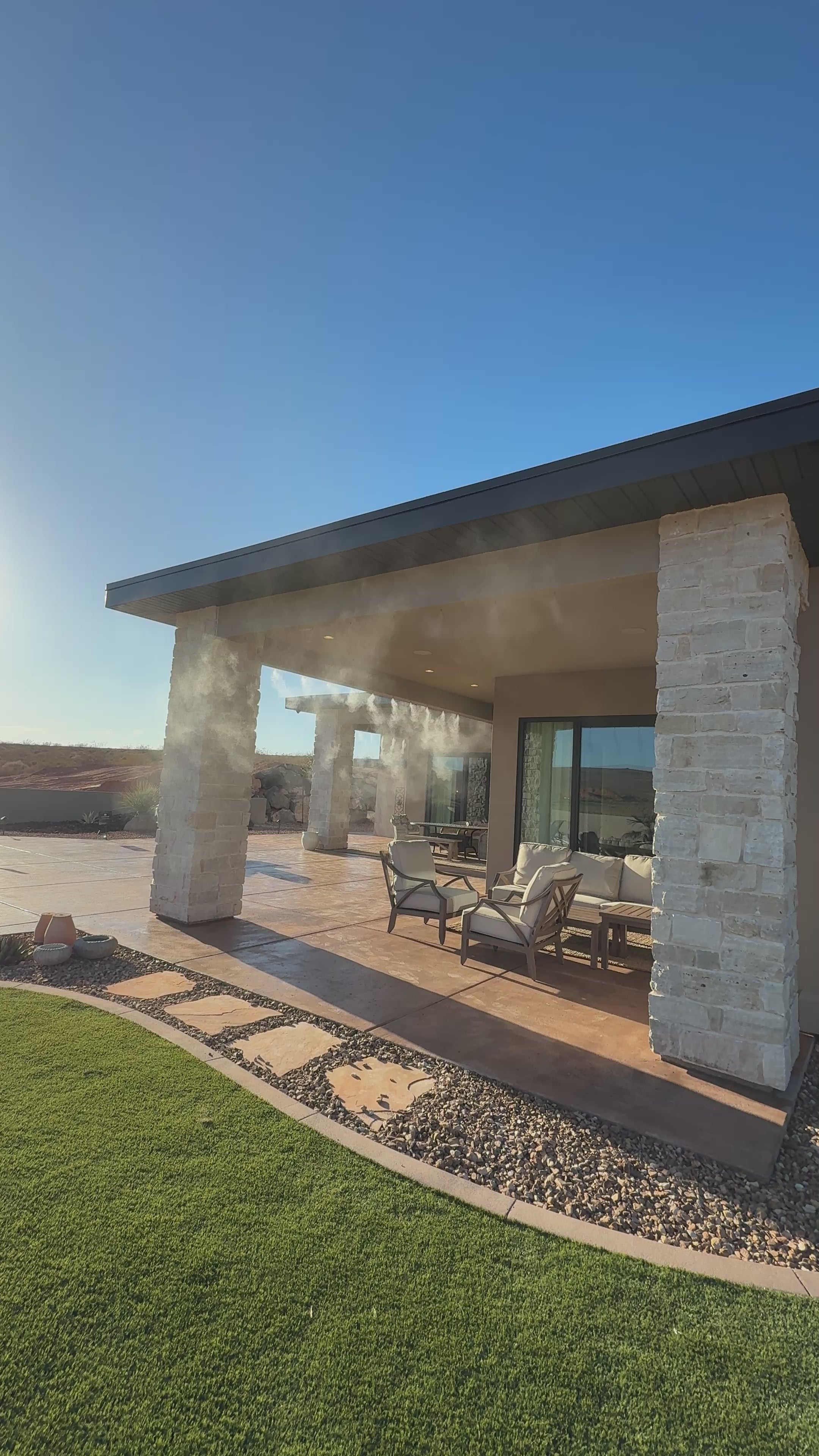 Load video: Custom misting system in Utah